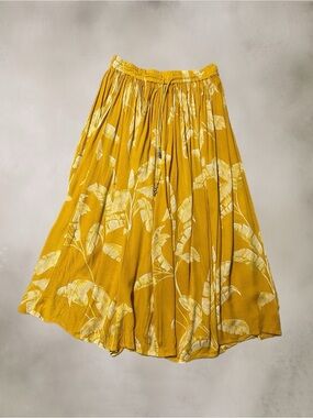 Philosophy Crinkle Long Flowy Hippie Skirt